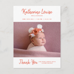 BABY SHOWER   Baby Gift Thank You Postcard