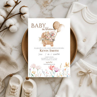 Baby Shower Baby in bloom Invitation