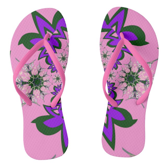 Baby Shower Baby pink cool pattern design Jandals (Footbed)