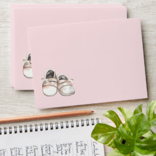 Baby Shower baby shoes Envelope