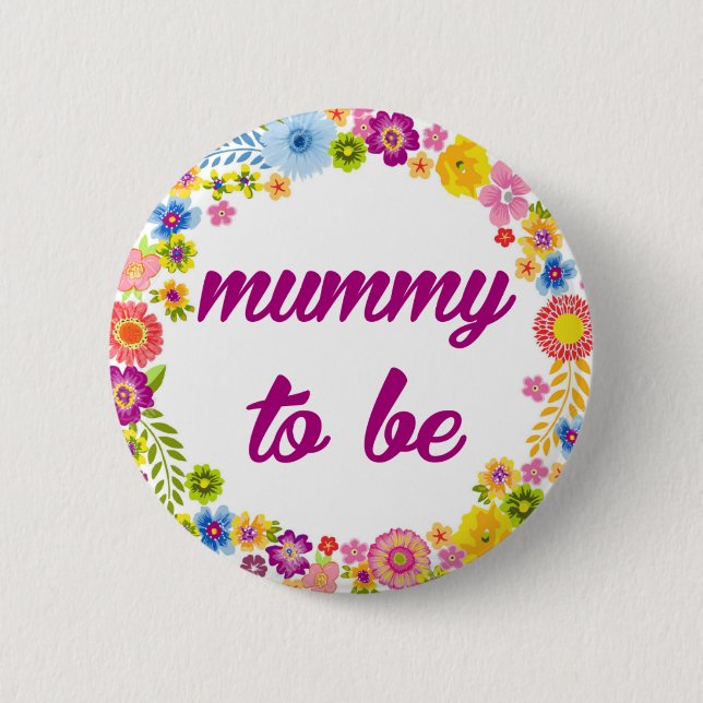 Baby Shower Badge - Mommy to be (Front)