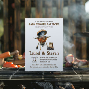 Baby Shower Barbeque, BabyQ Couples Shower Invitation