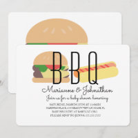 Baby Shower BBQ Baby Q Backyard Hot Dog Hamburger