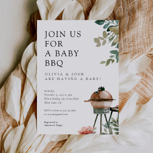 Baby Shower BBQ Gender Neutral Invitation
