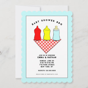 Baby Shower BBQ Invitations