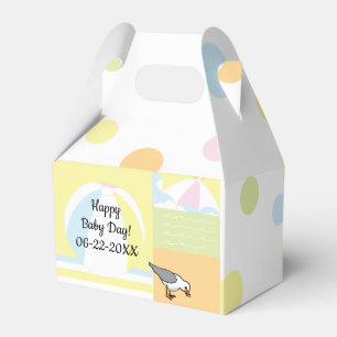 Baby Shower Beach Ball Gable Favour Box