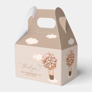 Baby Shower Bear Balloons Favour Box