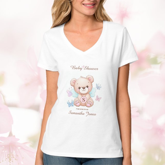 Baby Shower Bears and Butterflies T-Shirt (Creator Uploaded)