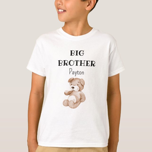 Baby Shower Big Brother Sister Kids-Youth XS-XL T-Shirt (Front)