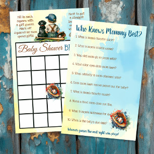 Baby Shower BINGO and Who Knows Mummy Best