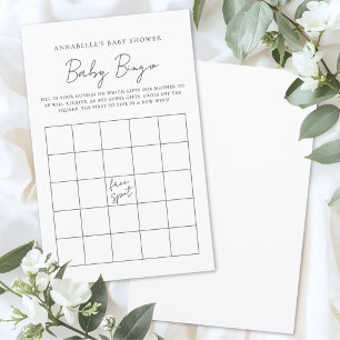Baby Shower Bingo Game
