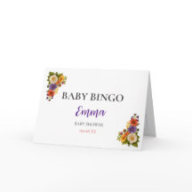 Baby Shower Bingo Game Board2. Fun Party