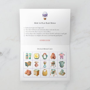 Baby Shower Bingo Game Board4. Fun Party Holiday Card
