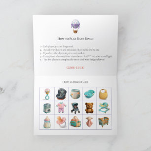 Baby Shower Bingo Game Board5. Fun Party Holiday Card