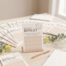 Baby Shower Bingo Game | Golden Retriever