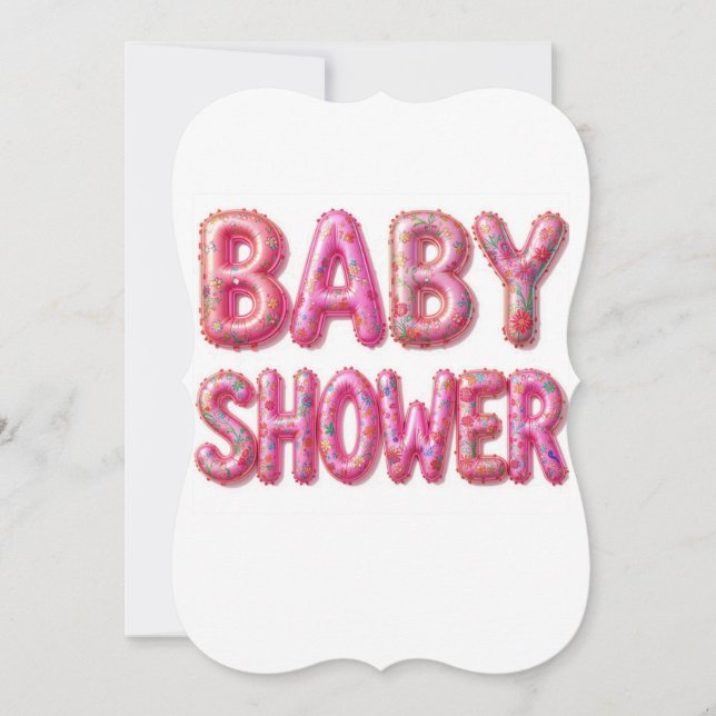 Baby shower birth invitation (Front)