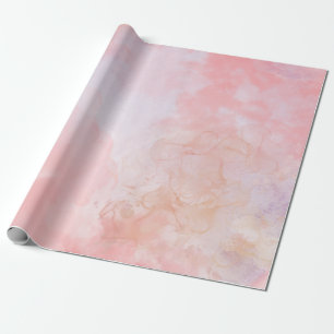 Baby Shower Birthday Luxury Pink Abstract Wrapping Paper