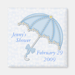 baby shower blue1, Jenny's , Shower, February 2... Magnet