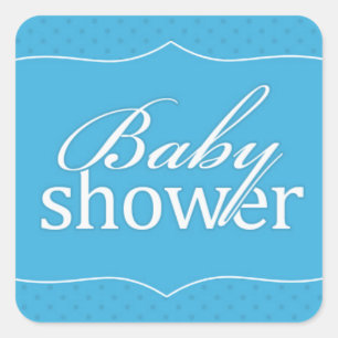 Baby Shower Blue Sticker