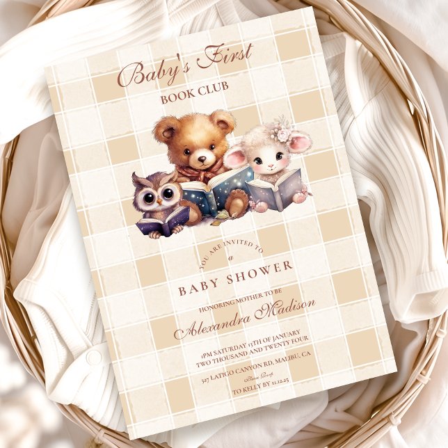 Baby Shower Book Club Theme Invitation (Creator Uploaded)