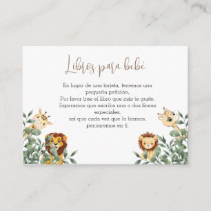 Baby Shower Book  Enclosure Card