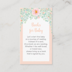 Baby Shower Book Request Eucalyptus Foliage Floral Enclosure Card