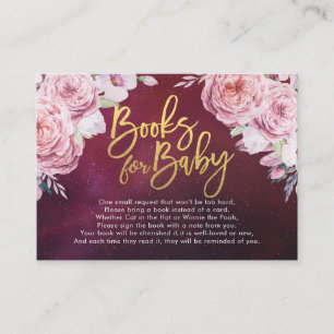 Baby Shower Books for Baby / Bring a book Request Enclosure Card