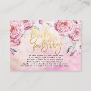 Baby Shower Books for Baby / Bring a book Request Enclosure Card