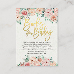 Baby Shower Books for Baby / Bring a book Request Enclosure Card