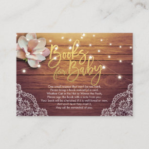 Baby Shower Books for Baby / Bring a book Request Enclosure Card