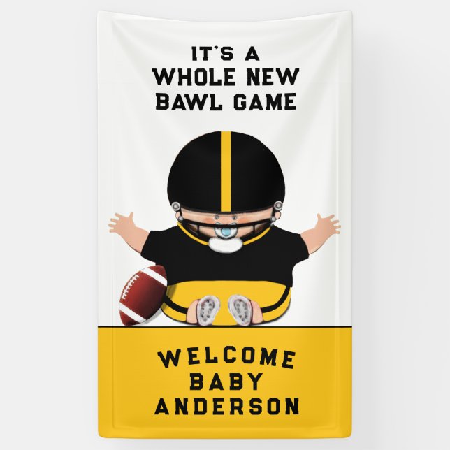 Baby Shower Boy Banner (Vertical)