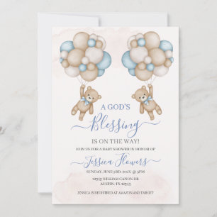 Baby Shower Boy Invitation