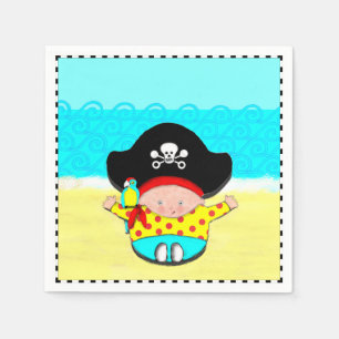 baby shower boy napkin