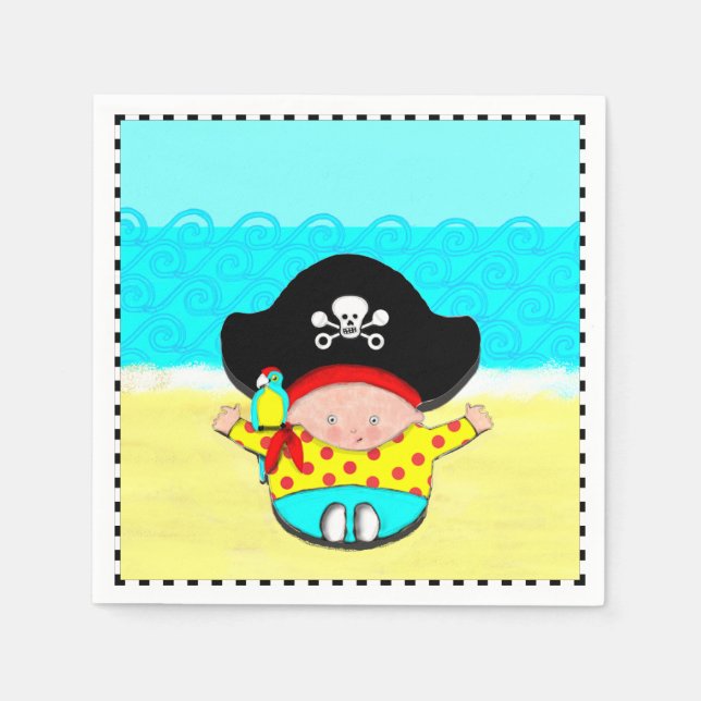 baby shower boy napkin (Front)