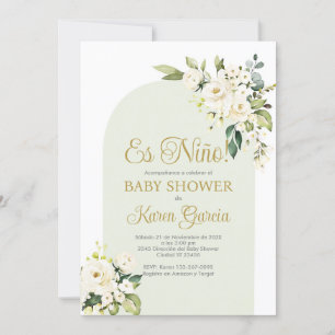 Baby Shower Boy Spanish Invitation