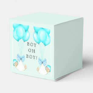Baby Shower Boy Twins Favour Box