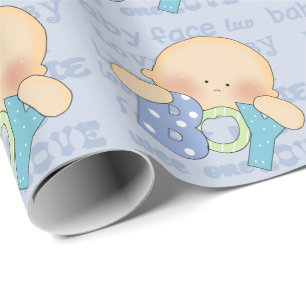 Baby Shower boy wrapping paper