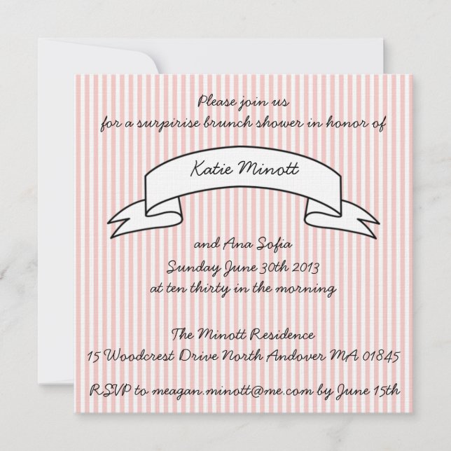Baby Shower Brunch Invitation (Front)