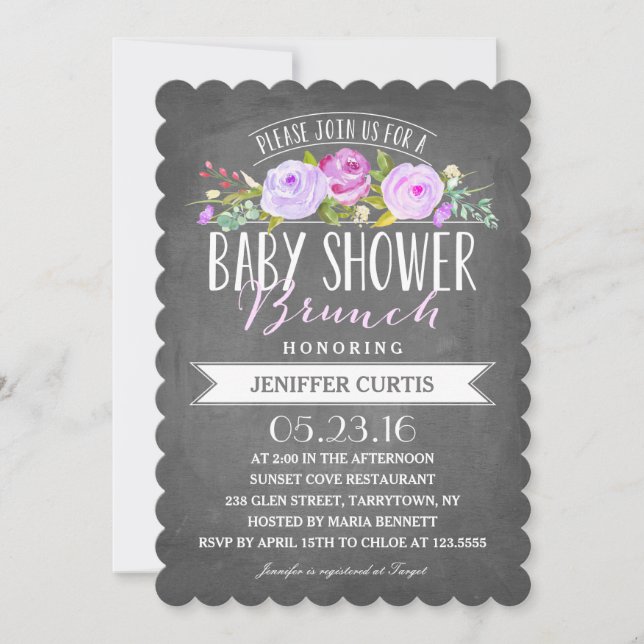 Baby Shower Brunch Invitation (Front)