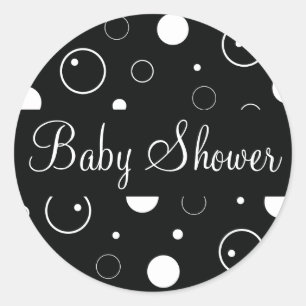 Baby Shower Bubbles Envelope Sticker Seal