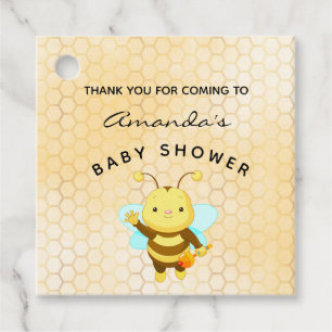 Baby shower Bumble bee honeycomb thank you Favour Tags