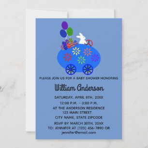 Baby Shower Bunny Egg #3-2 Invitation Card
