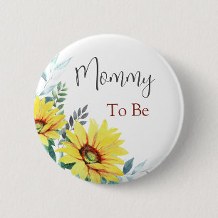 Baby shower button "Mummy To Be"