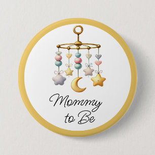 Baby Shower Button with Mobile- Custom Titles