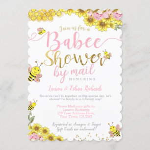 Baby Shower by Mail Bee Invitation