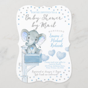 Baby Shower by Mail Elephant Invitation