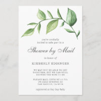 Baby Shower By Mail Gender Neutral Rustic Greenery