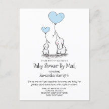 Baby Shower By Mail Mum Baby Elephant Boy Blue
