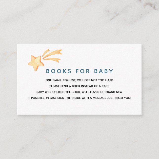Baby Shower by Mail Send a Book Enclosure Card (Front)