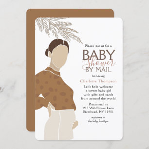 Baby Shower By Mail Simple Neutral Illustration Invitation